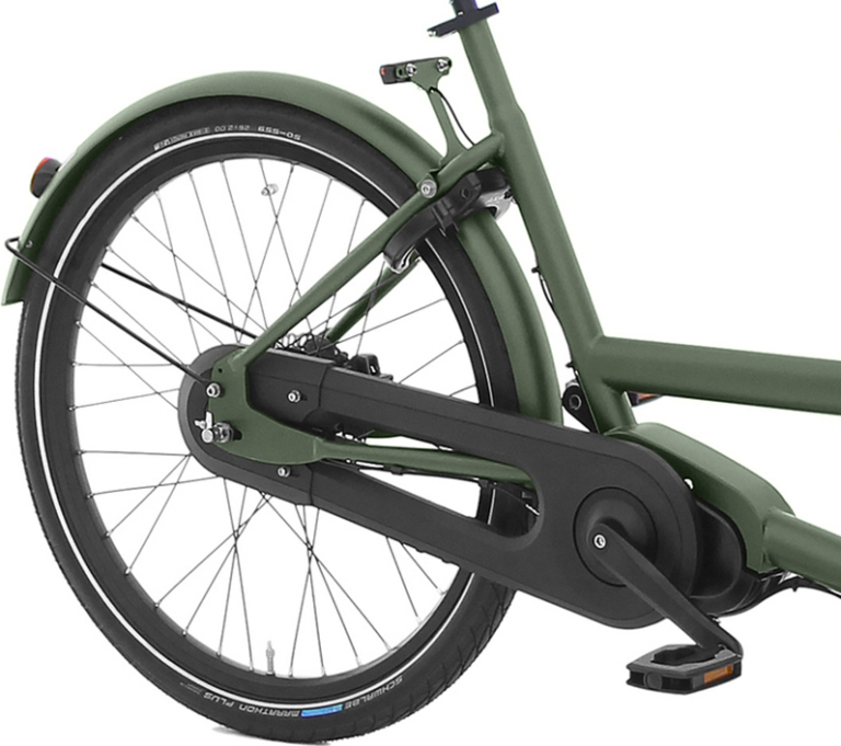 E-Dolly Bakfiets MaxDrive 600Wh Army Green Mat