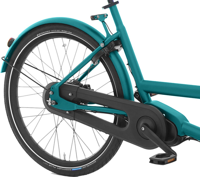 E-Dolly Bakfiets MaxDrive 600Wh Petrol