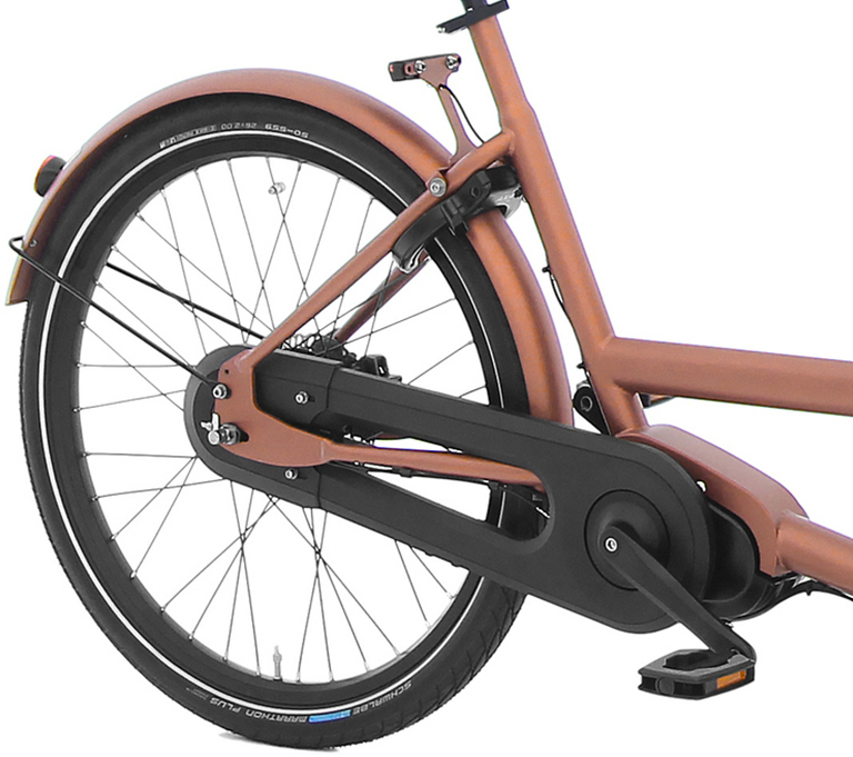 E-Dolly Bakfiets MaxDrive 600Wh Blazing Copper Mat