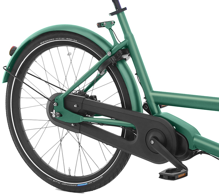 E-Dolly Bakfiets MaxDrive 600Wh Emerald Green